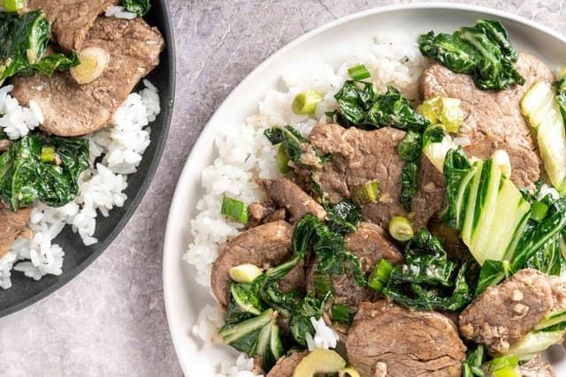 Five-Spice Pork Chunks with Green Onions