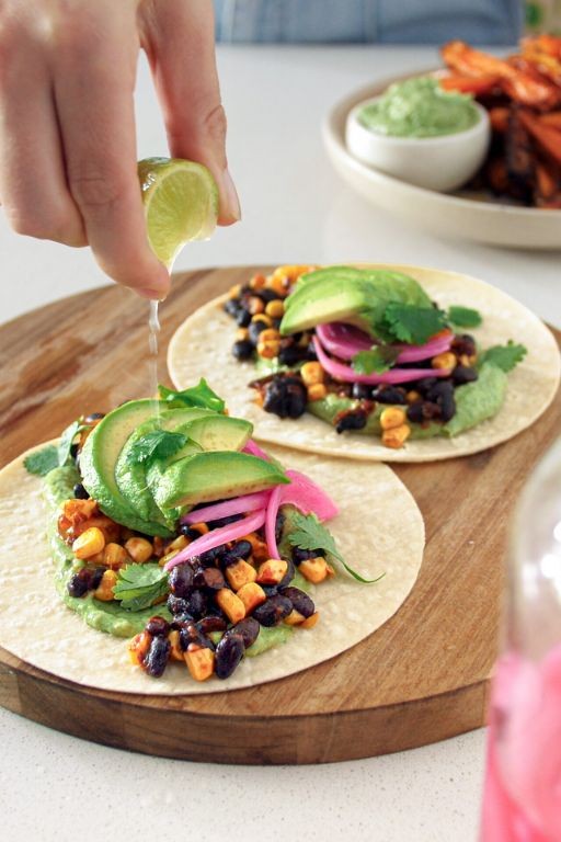 Florida Avocado and Black Bean Tacos