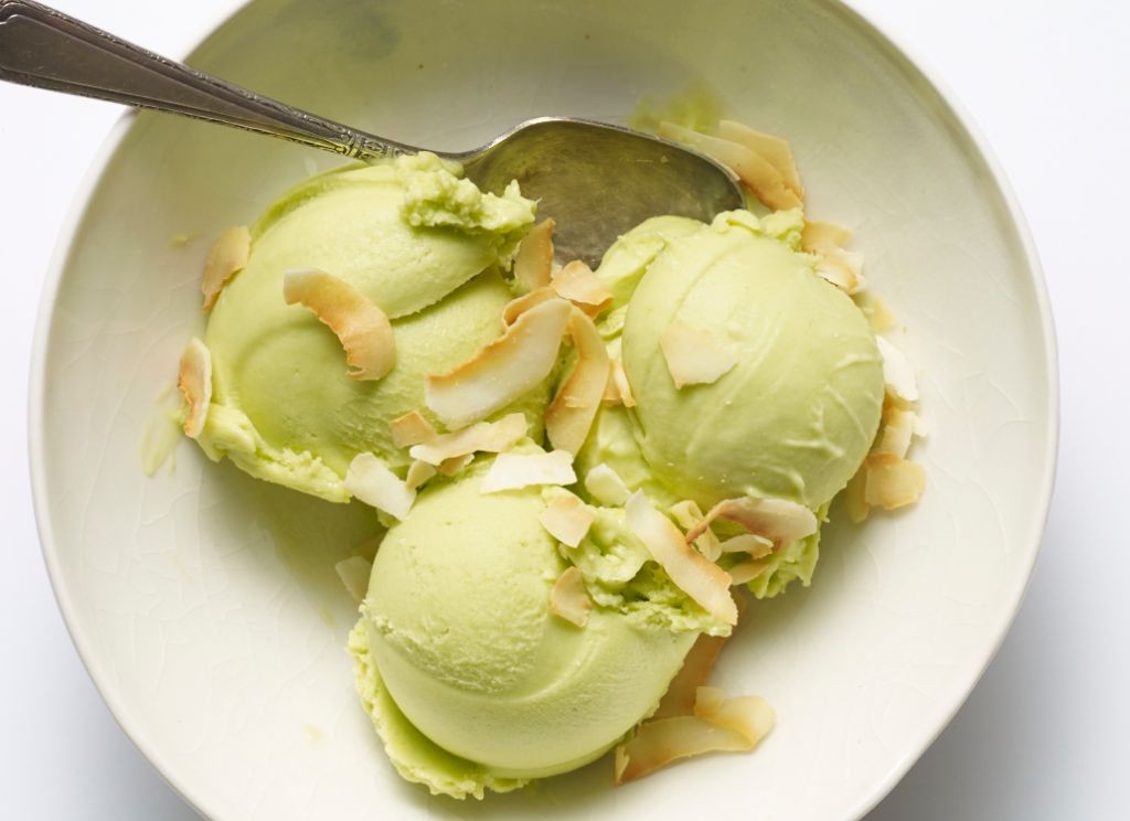 Florida Avocado and Coconut Ice Cream