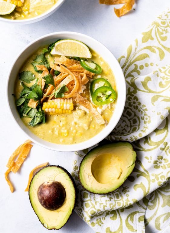 Florida Avocado and Corn Chowder