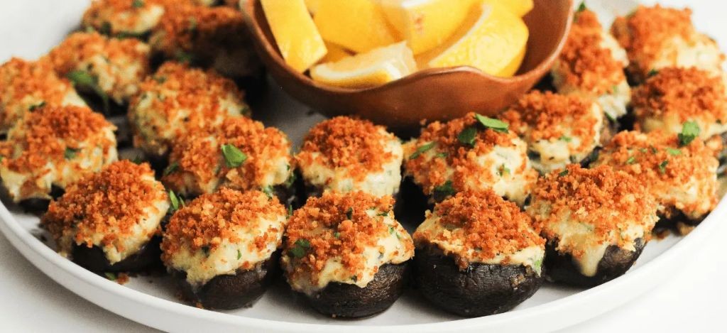 Florida Avocado and Crab Stuffed Mushrooms