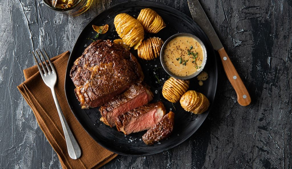 Four Roses Whiskey Marinated Steak