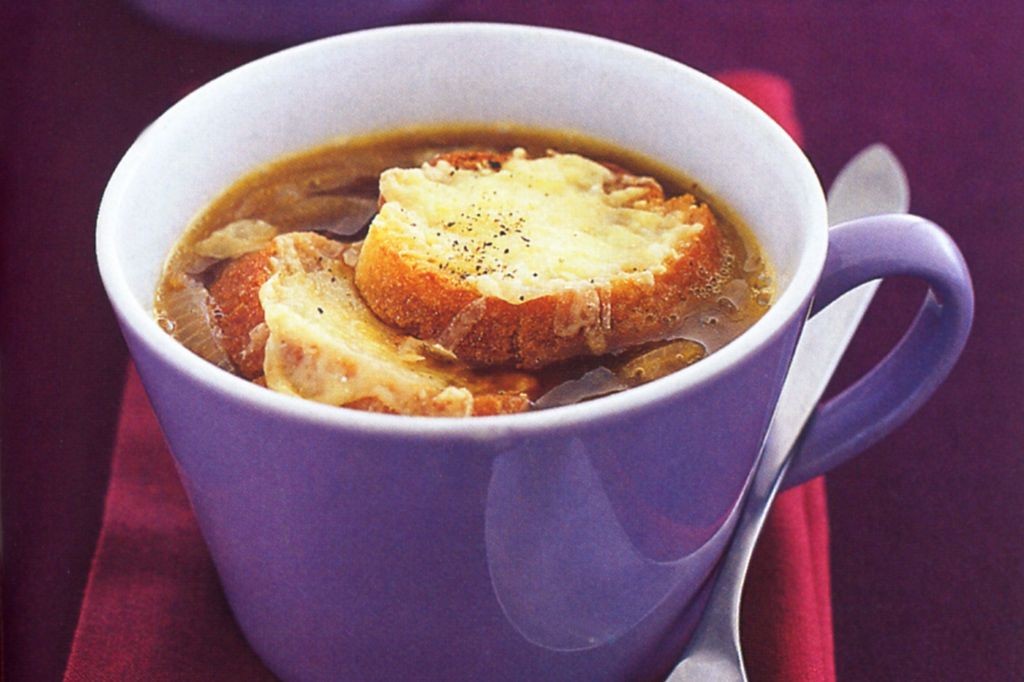 French Onion Soup with Gruyère Croutons