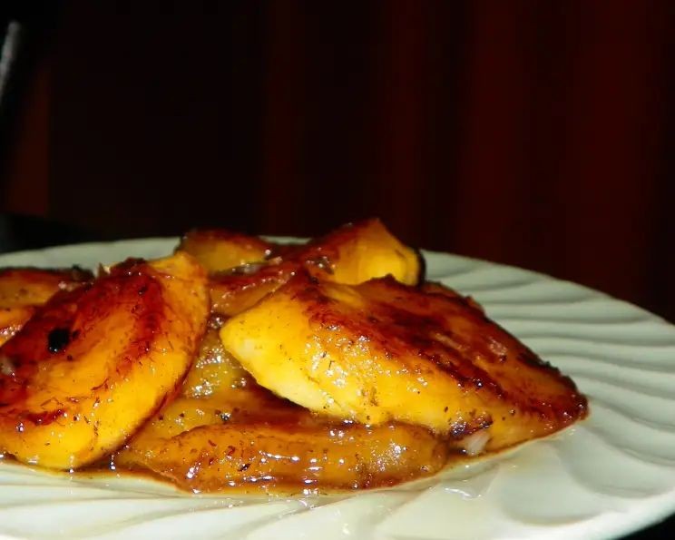 Fried Plantains with Honey Drizzle