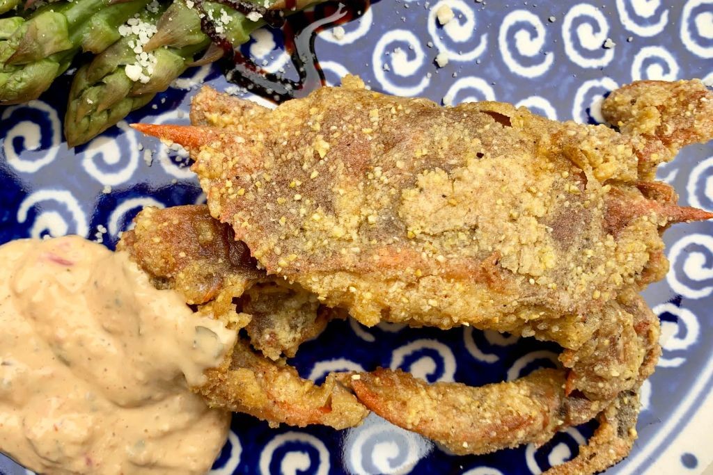 Fried Soft Shell Crab with Spicy Remoulade
