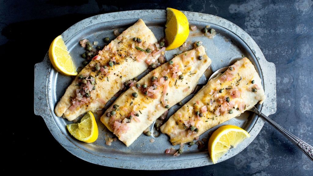 Fried Trout with Garlic and Rosemary