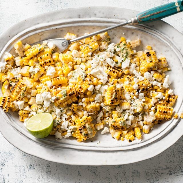 Frisee and Roasted Corn Salad with Chipotle Dressing