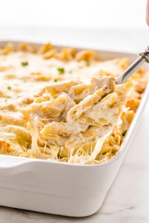 Frozen Chicken Alfredo Bake