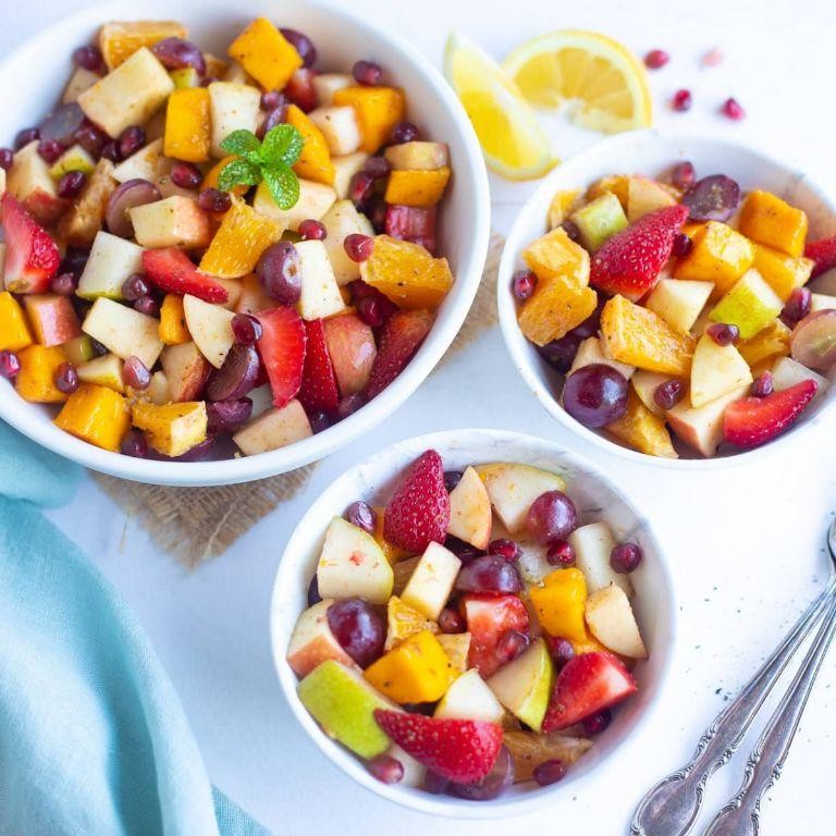 Fruit Chaat with a Sprinkle of Chaat Masala