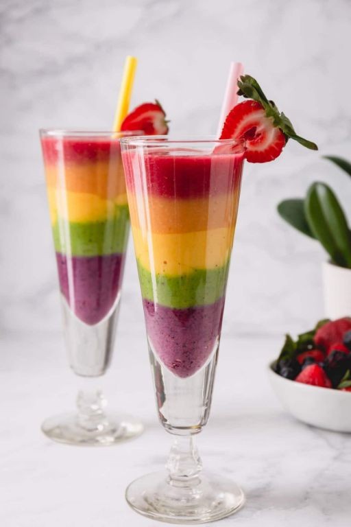 Fruity Rainbow Smoothie