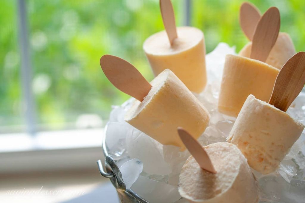 Fuzzy Navel Popsicles