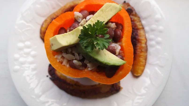 Gallo Pinto Stuffed Bell Peppers