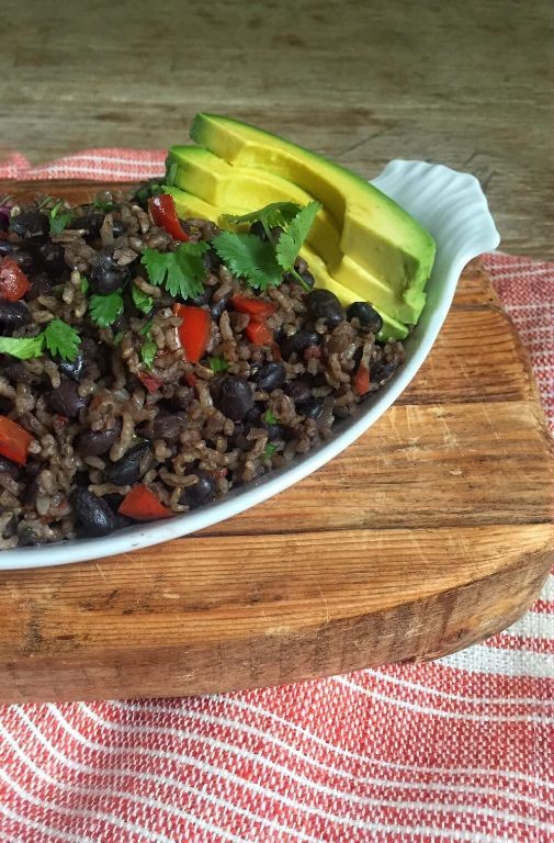 Gallo Pinto with Salsa Lizano