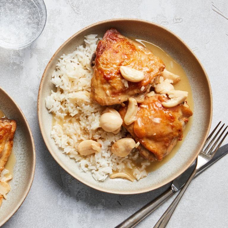 Garlic Butter Braised Dark Meat Chicken