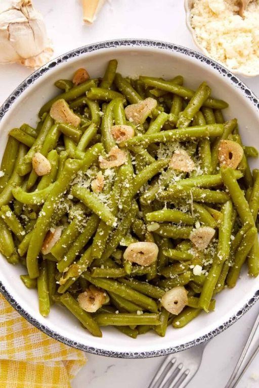 Garlic Butter Canned Green Beans