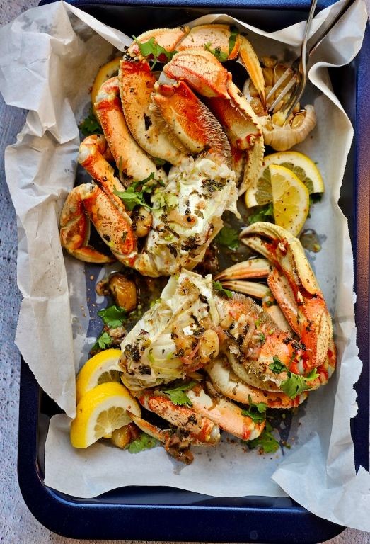 Garlic Butter Dungeness Crab