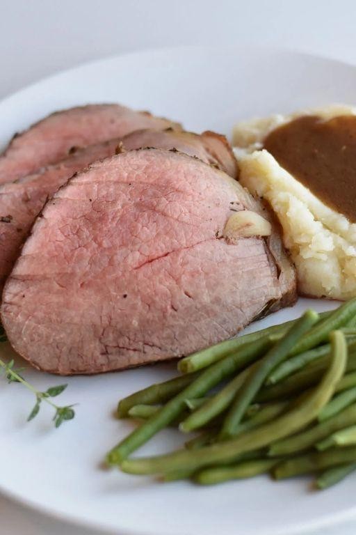 Garlic Butter Eye of Round Thin Steak