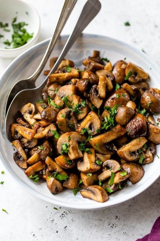 Garlic Butter Grilled Mushrooms