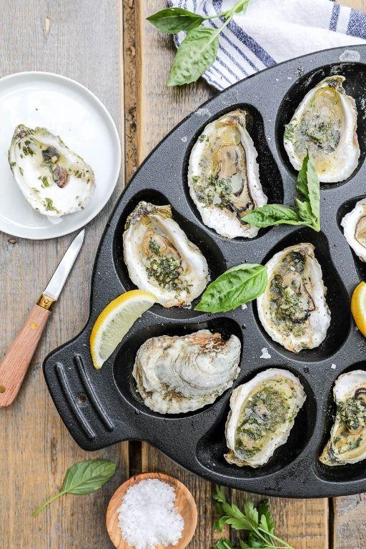 Garlic Butter Grilled Oysters