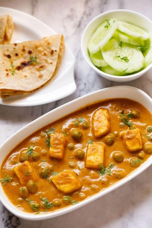 Garlic Butter Mattar Paneer