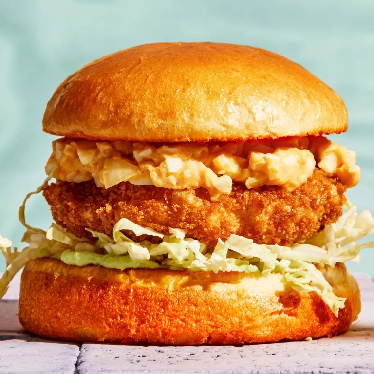 Garlic Butter Shrimp Burger
