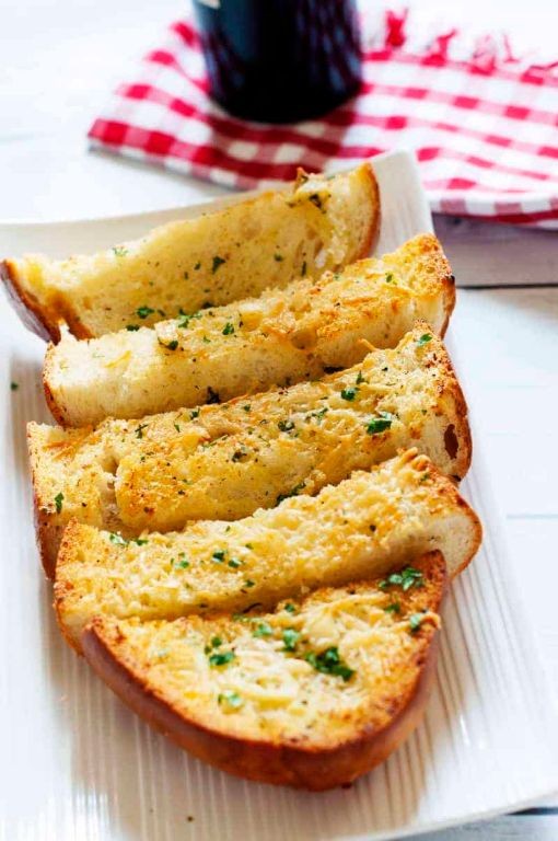 Garlic Butter Toast with Parmesan Cheese