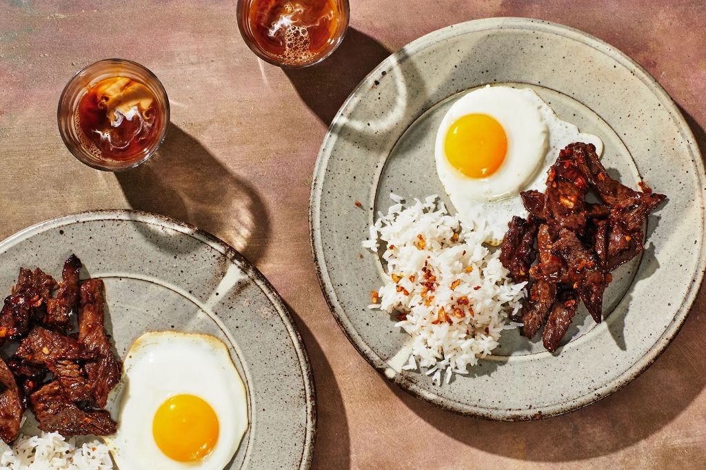 Garlic Fried Rice Tapsilog with Crispy Egg
