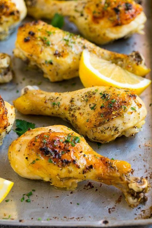 Garlic Herb Baked Chicken Legs
