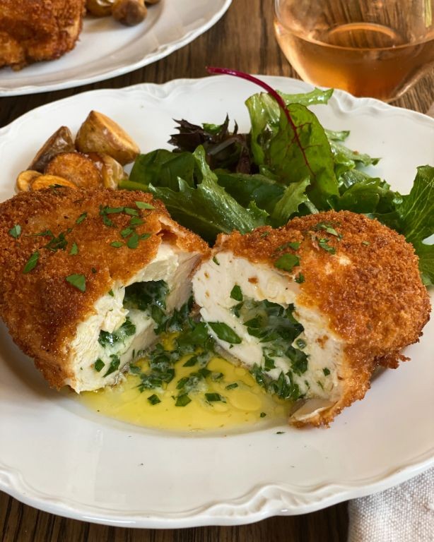 Garlic Herb Butter Stuffed Chicken Breast
