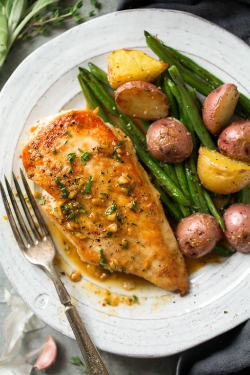 Garlic Herb Pan Fried Chicken