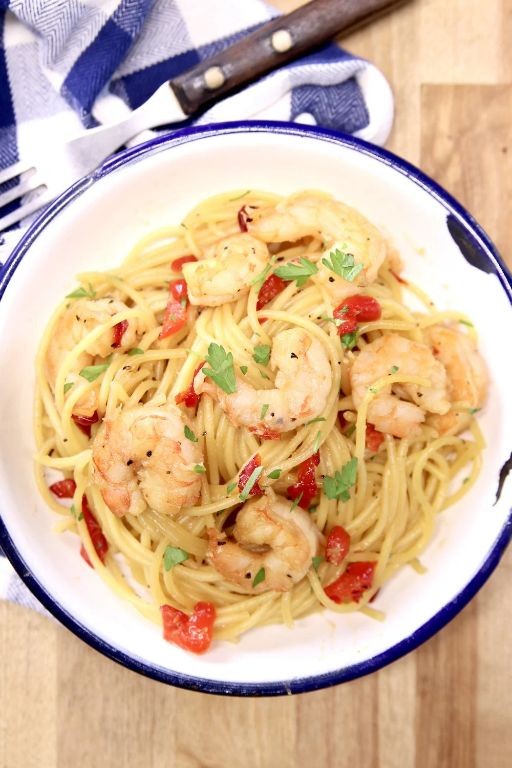 Garlic Honey Sambal Shrimp Pasta