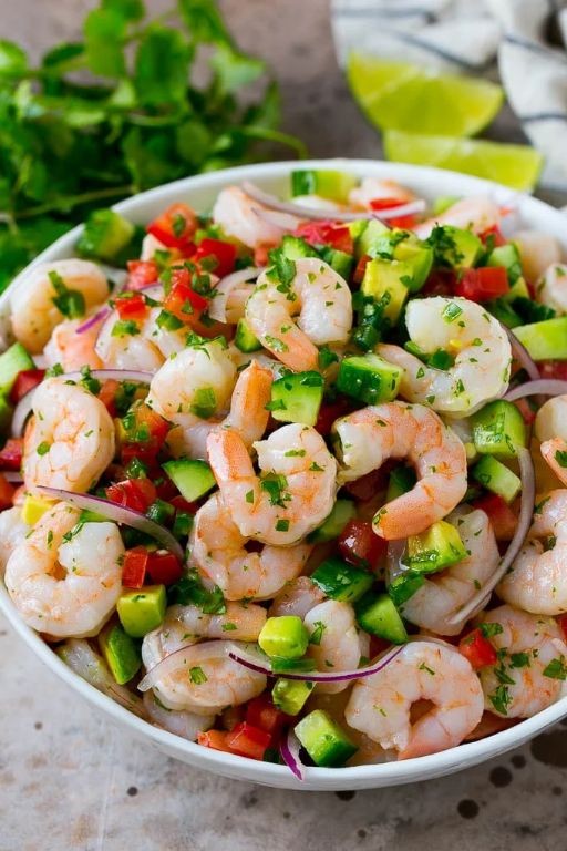 Garlic Lime Shrimp Ceviche