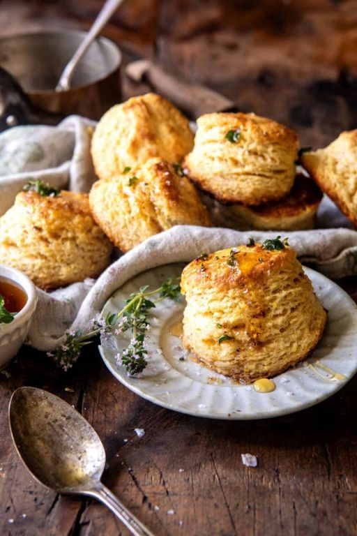 Garlic Parmesan Cheddar Biscuits