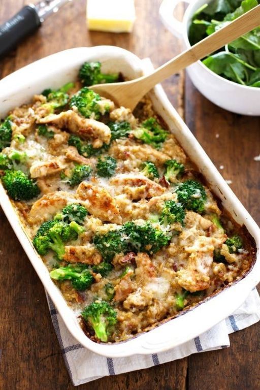 Garlic Parmesan Quinoa Casserole