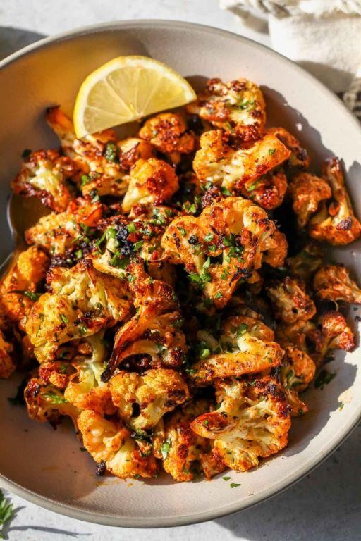 Garlic Parmesan Roasted Cauliflower