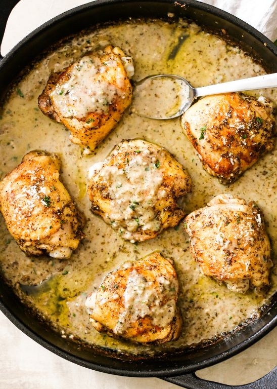 Garlic Parmesan Roasted Chicken Backs