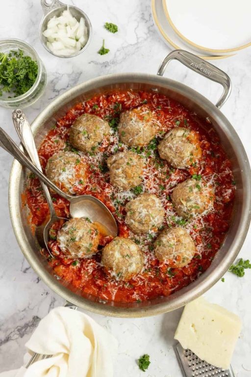 Garlic Parmesan Sausage Meatballs