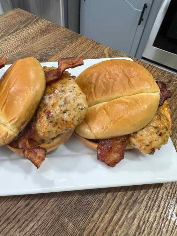 Garlic Parmesan Spicy Chicken Sandwich