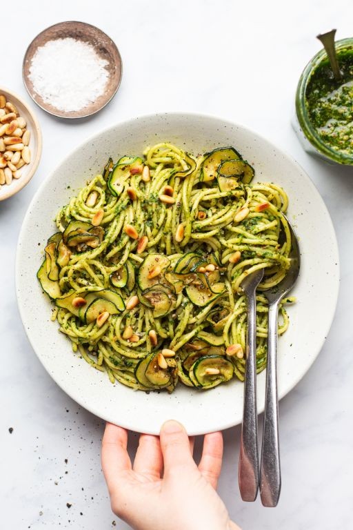 Garlic Press Pesto Pasta