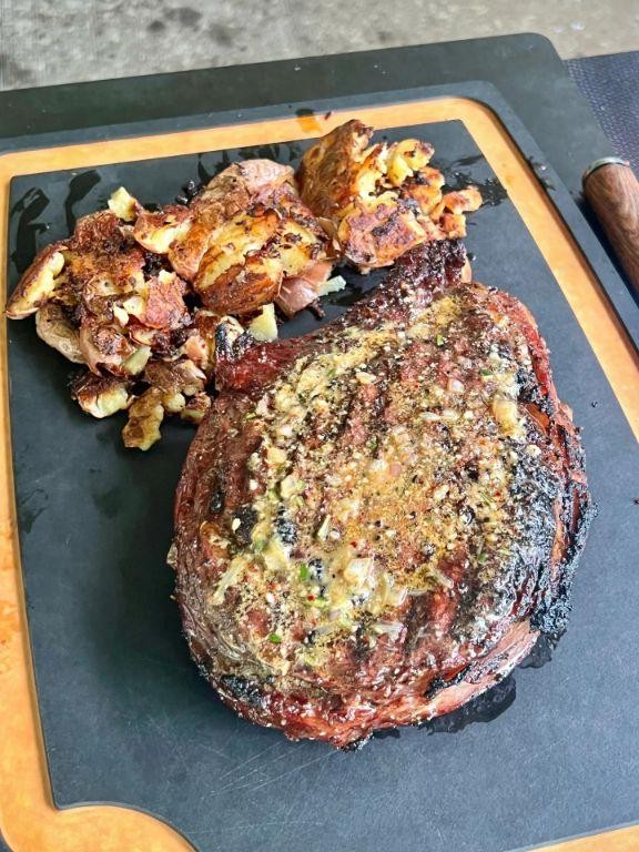 Garlic and Parmesan Ribeye Roast