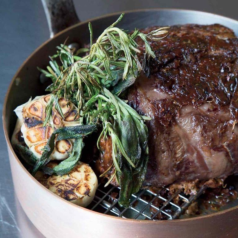 Garlic and Red Wine Ribeye Roast