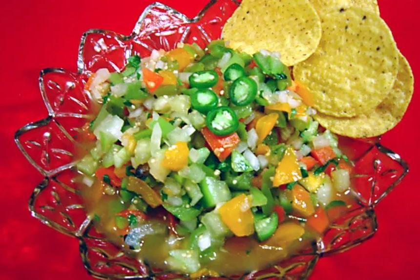 Garlicky Green Tomato Salsa