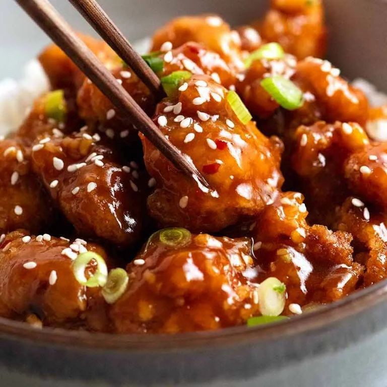 General Tso Chicken with Garlic and Ginger
