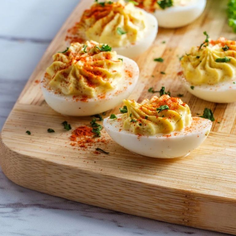Ghost Pepper Deviled Eggs