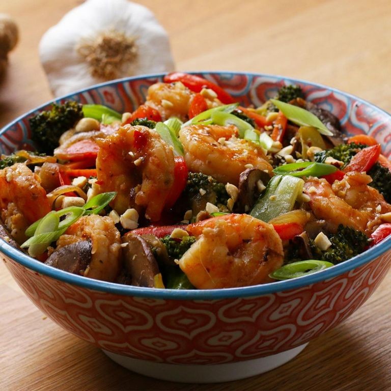 Ginger Garlic Shrimp Stir-Fry