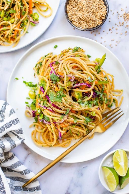 Ginger Sesame Noodle Salad