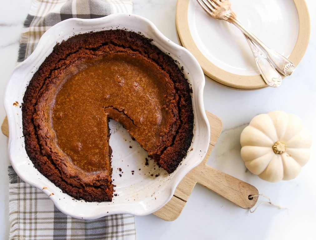 Ginger Snap Pumpkin Pie Featuring Real Pumpkin
