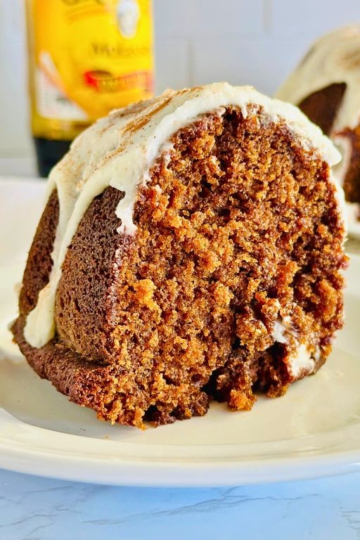 Gingerbread Bundt Cake with Spiced Honey Filling