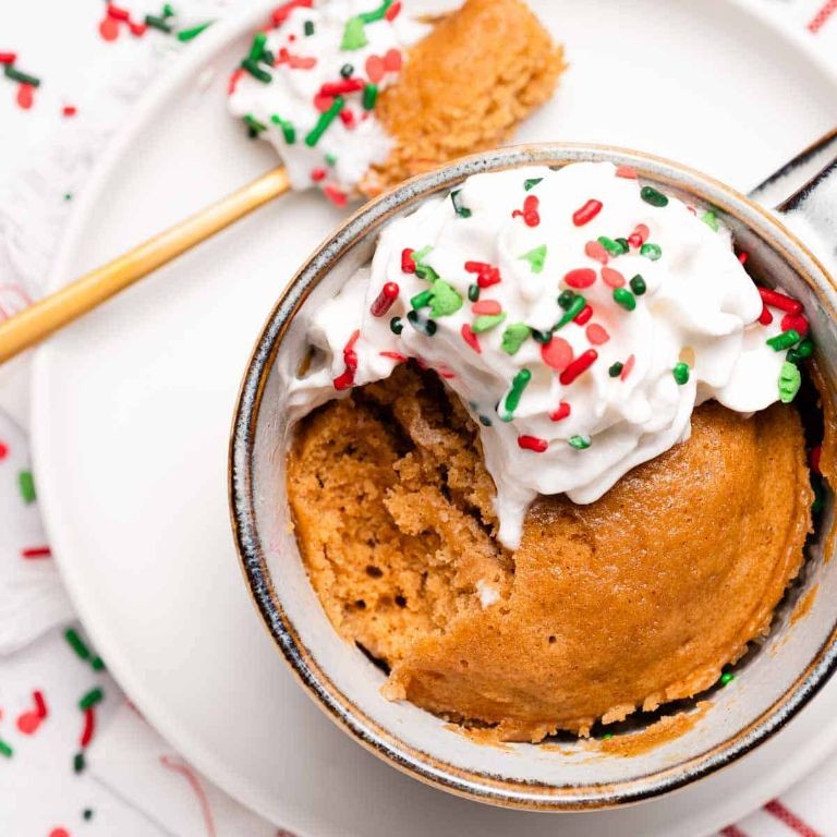 Gingerbread Mug Cake