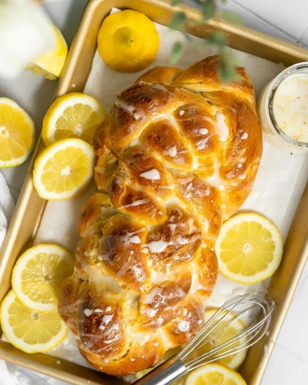 Glazed Lemon Easter Bread
